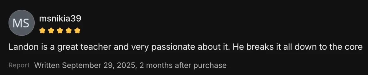 msnikia39, 5-star review