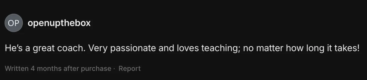 openupthebox, 5-star review